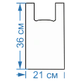Пакет Майка 23/15*37 см., без логотипа